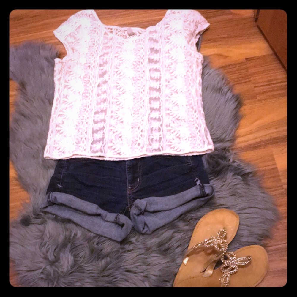 Sheer lace top